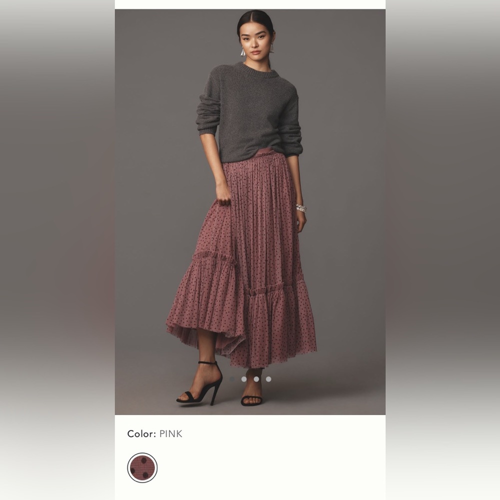 Anthropologie - Tulle Maxi Skirt